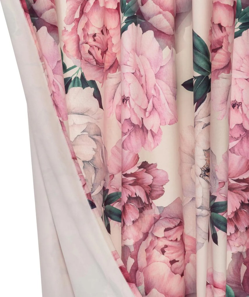 Záves PEONY VELVET LIGHT s riasiacou páskou 140x270 cm