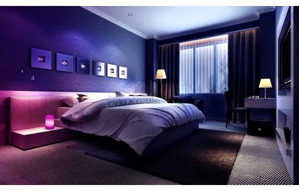 Grundig - LED RGB Stmievateľná stolná lampa LED/3xAAA + DO