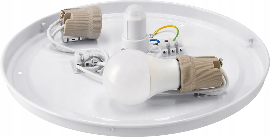 BERGE Prisadený LED stropný panel 2x E27 pre MAX 40W LED žiarovky