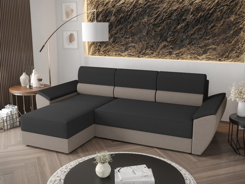 Rohová sedacia súprava Radiant L2 (tmavosivá + sivá) (L). Akcia -20%. Vlastná spoľahlivá doprava až k Vám domov. 1062213