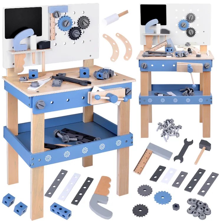 Veľká drevená sada dielenského náradia pre deti ZA5486