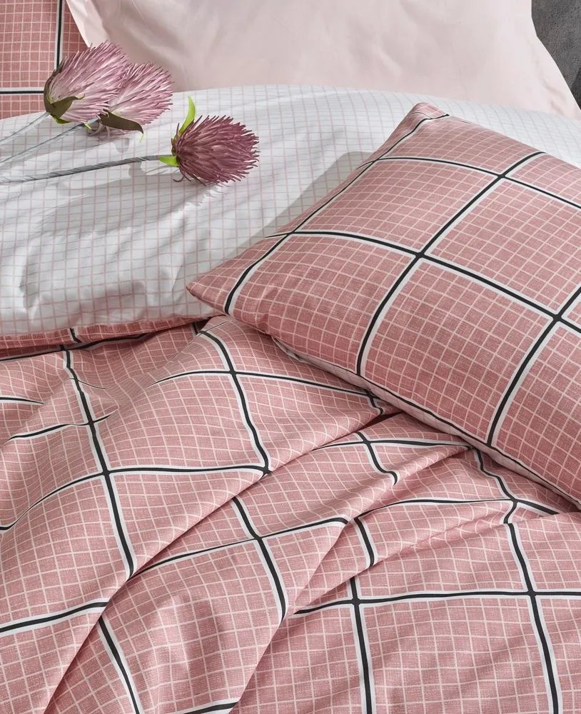 Cottonbox obliečka 100% bavlnené renforcé Rony pink - 220x200 / 2x70x90 cm