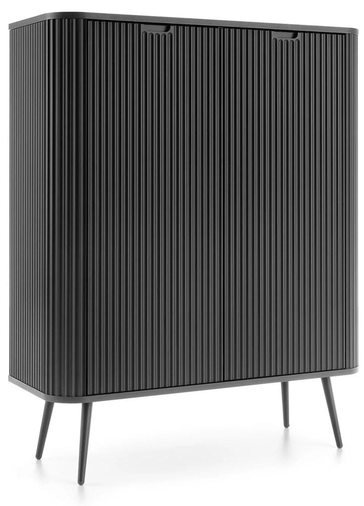 Komoda Zova 103 cm čierna/čierny rám