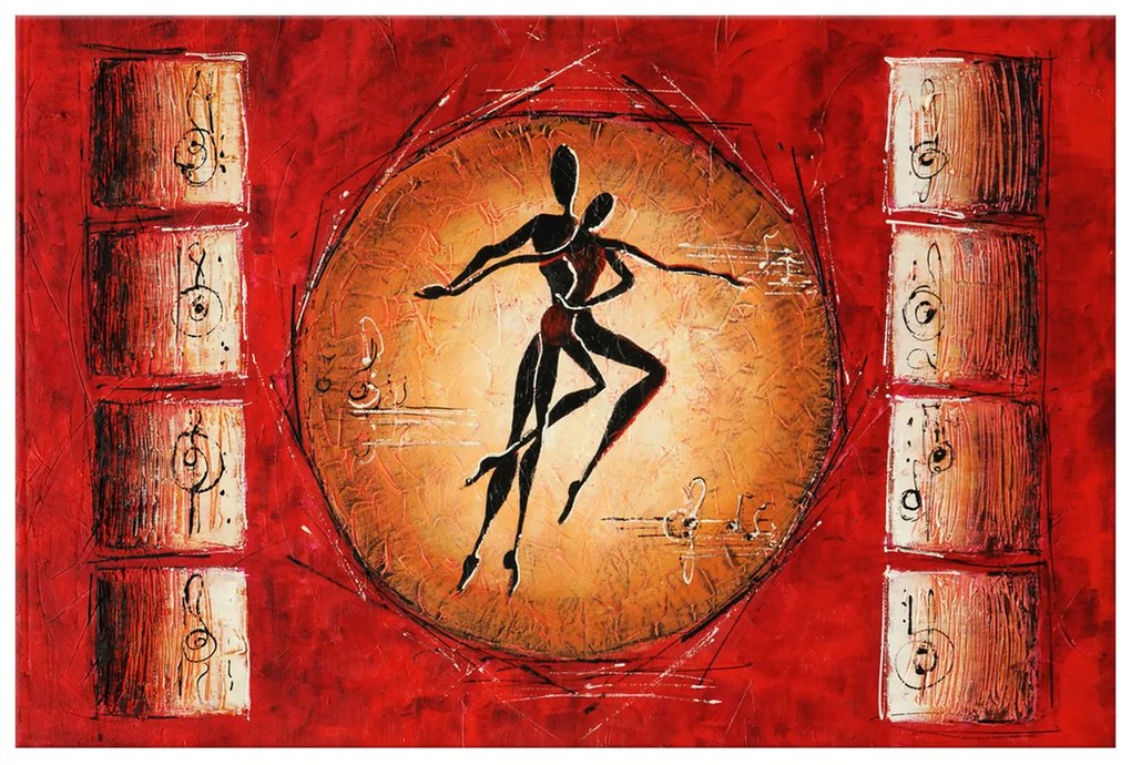 Gario Ručne maľovaný obraz Nádherný pár Rozmery: 120 x 80 cm