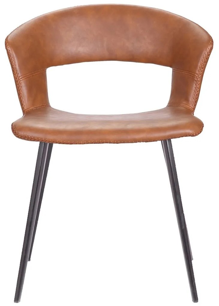 TORA čalúnená stolička cognac