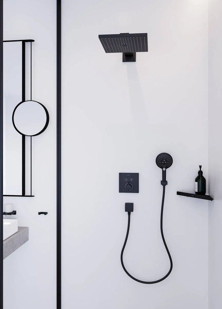 Hansgrohe AddStoris, dvojitý háčik, matná čierna, HAN-41755670