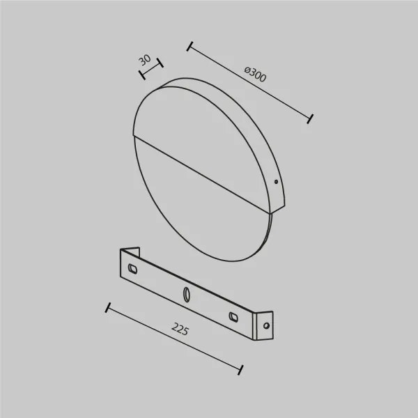 Maytoni MOD320WL-L13MR3K1 - LED Nástenné svietidlo JUPITER LED/13W/230V mramor