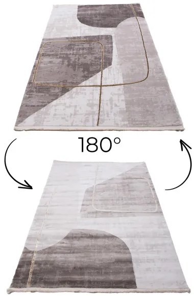 Koberec Galeria GL137E svetlohnedý / zlatý