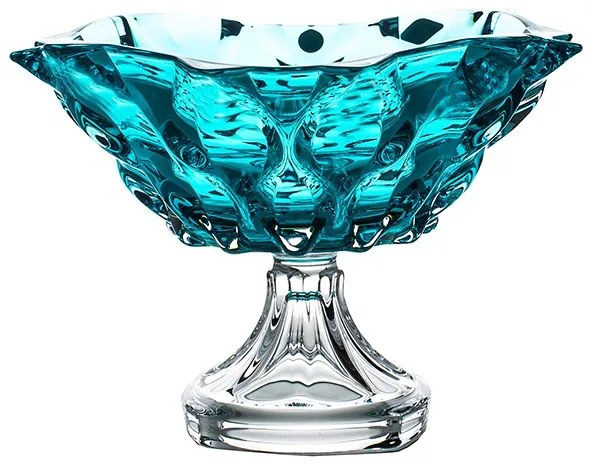 KRIŠTÁĽOVÁ MISKA BOHEMIA SAMBA AQUAMARINE 305MM