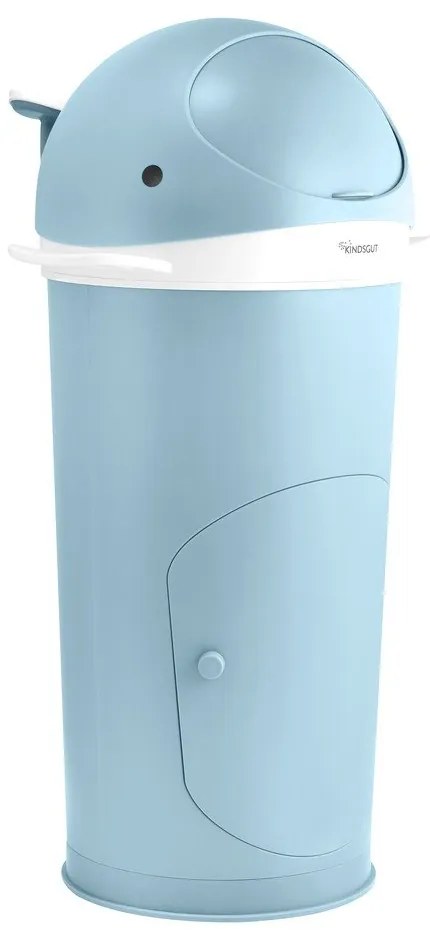 Svetlomodrý plastový odpadkový kôš na plienky 25 l Whale – Kindsgut