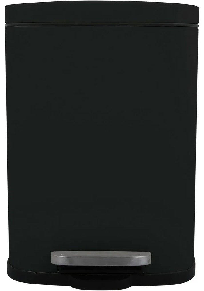 Spirella Pedálový odpadkový kôš soft-close Akira 12 l, matná čierna, 12 l