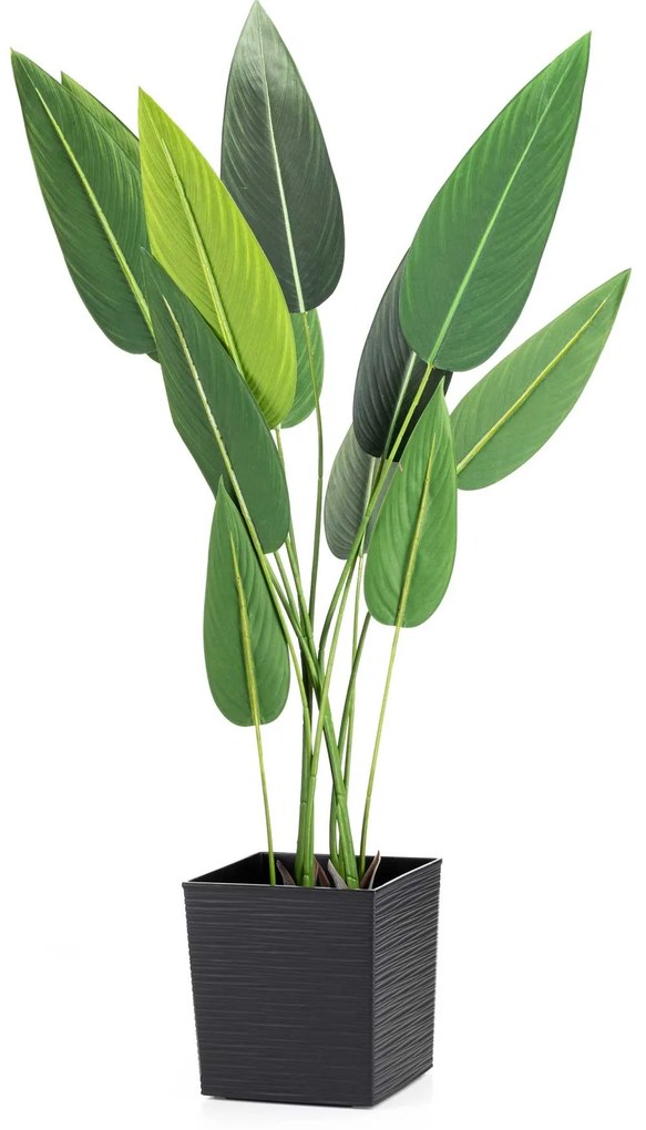 PLASTOVÝ KVETINÁČ FLORE RIFLO 25X25 CM ČIERNA