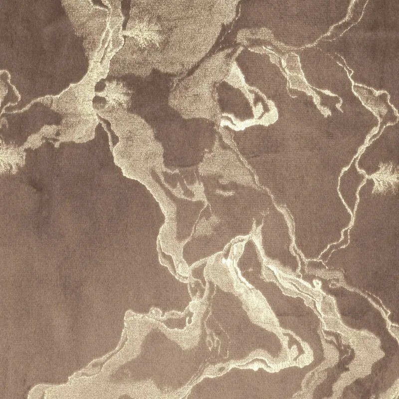 Dekorstudio Zamatový záves RAJA na dekoračných kolieskach 140 x 250 cm v hnedej farbe