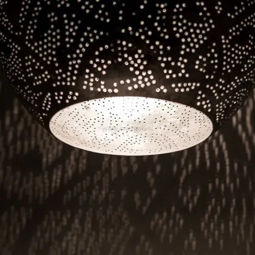 Závesná turkish lamp orient metal Silver WIRE DROP Ø26*56*180