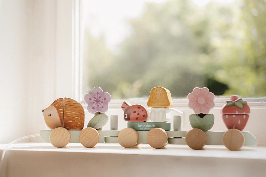 Vláčik drevený ježko Fairy Garden