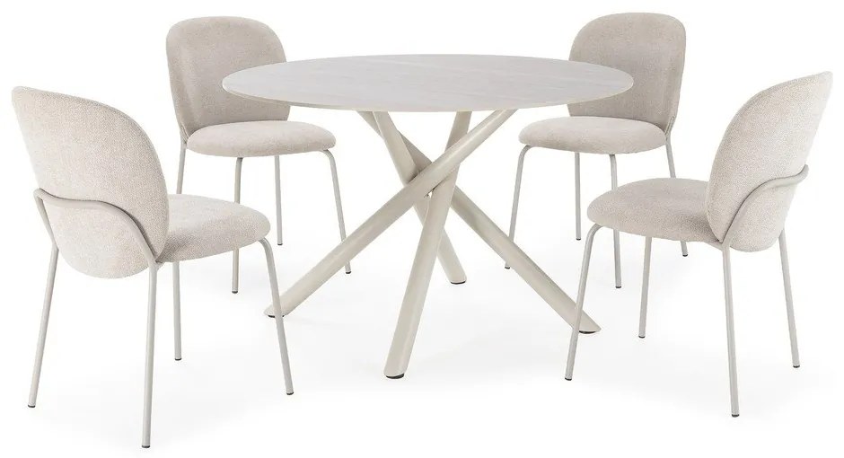 Okrúhly jedálenský stôl s keramickou doskou ø 119,5 cm Talia – Marckeric