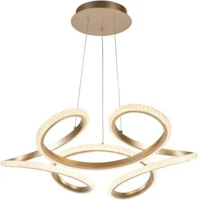 Searchlight 66110CP - LED stmievateľný luster na lanku DOODLE LED/40W/230V mosadz