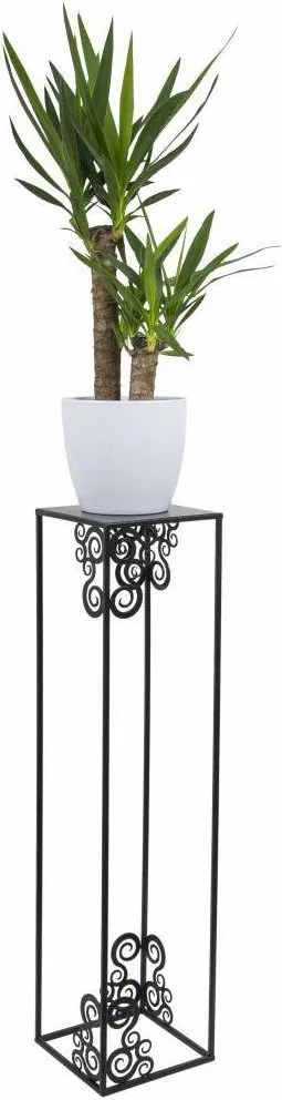STOJAN NA KVETINÁČ FRAME 80X24X24 CM ČIERNA