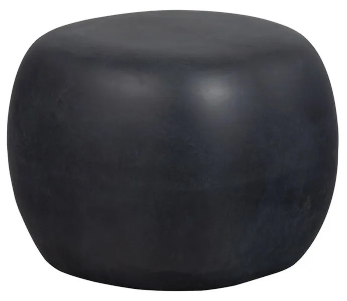 Antracitový okrúhly konferenčný stolík ø 50 cm Pebble – vtwonen