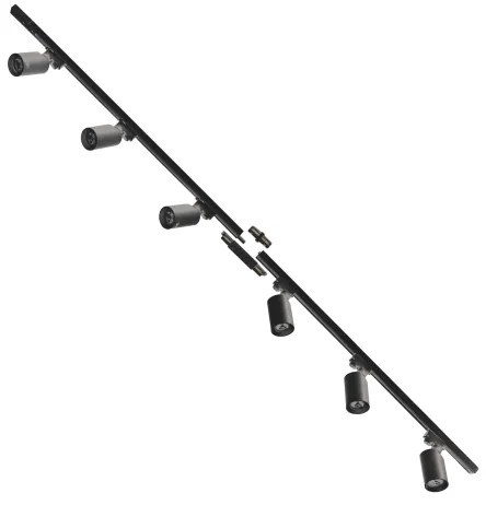 Zuma Line 3025 - Bodové svietidlo v lištovom systéme TORE 6xGU10/35W/230V čierna