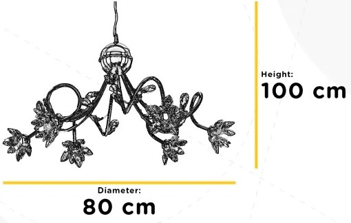 ONLI - Luster na lanku NINFEA 6xG9/6W/230V