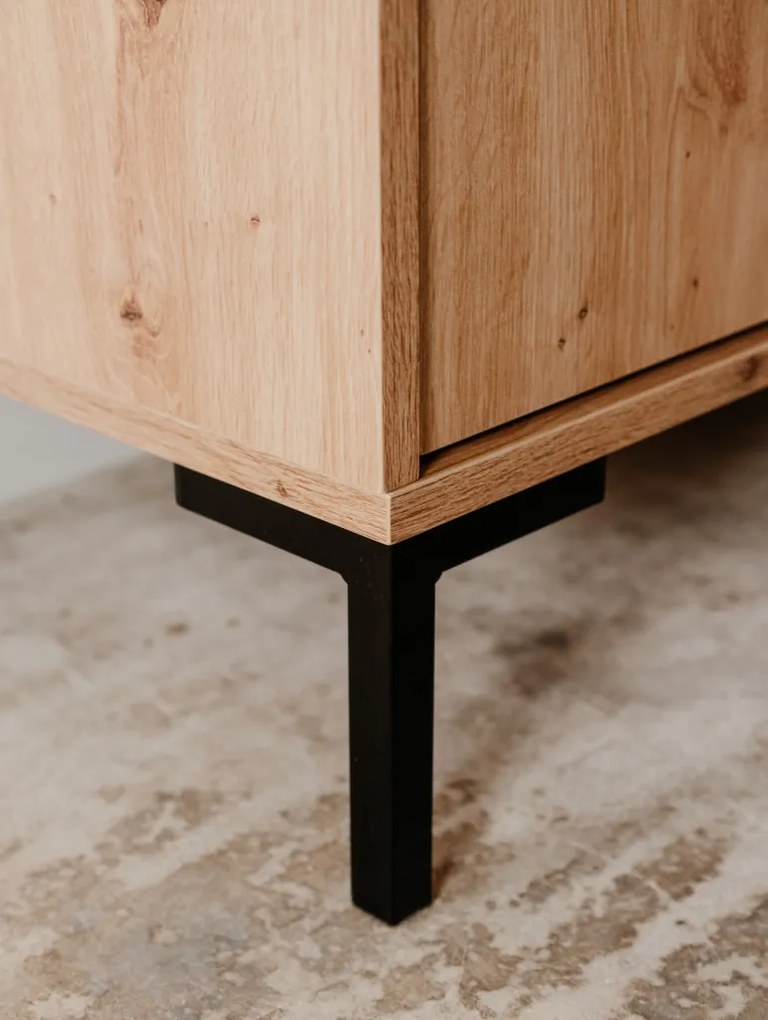 Široký regál so zásuvkami Korsika, dub artisan