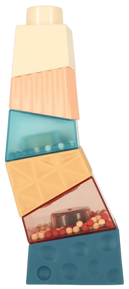 KIK Montessori vzdelávacia pyramídová senzorická veža s loptičkami