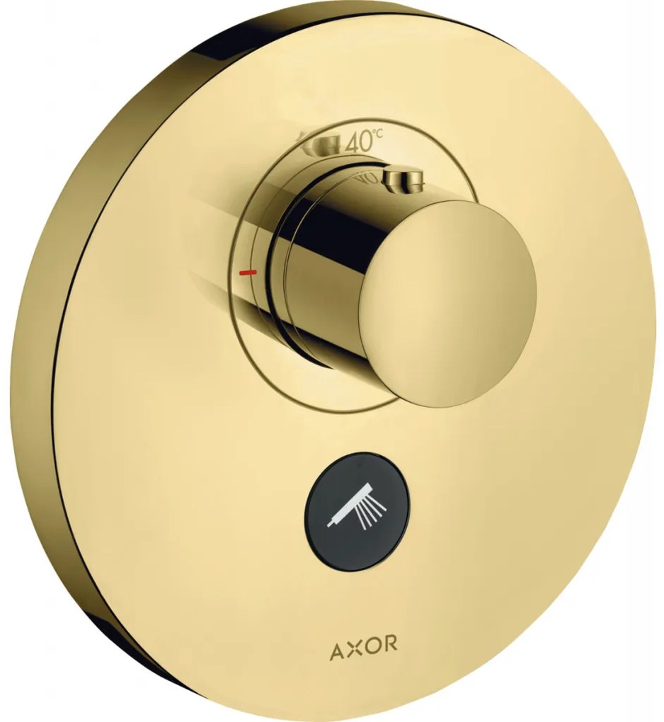 Axor ShowerSelect - Termostat HighFlow pod omietku pre 1 spotrebič a ďalší výtok, leštená mosadz 36726930