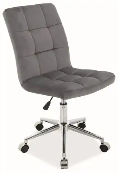 Otáčacia stolička: Q-020 VELVET SIGNAL - stoličky/ kreslá: Látka Bluvel 14  sivá | BIANO