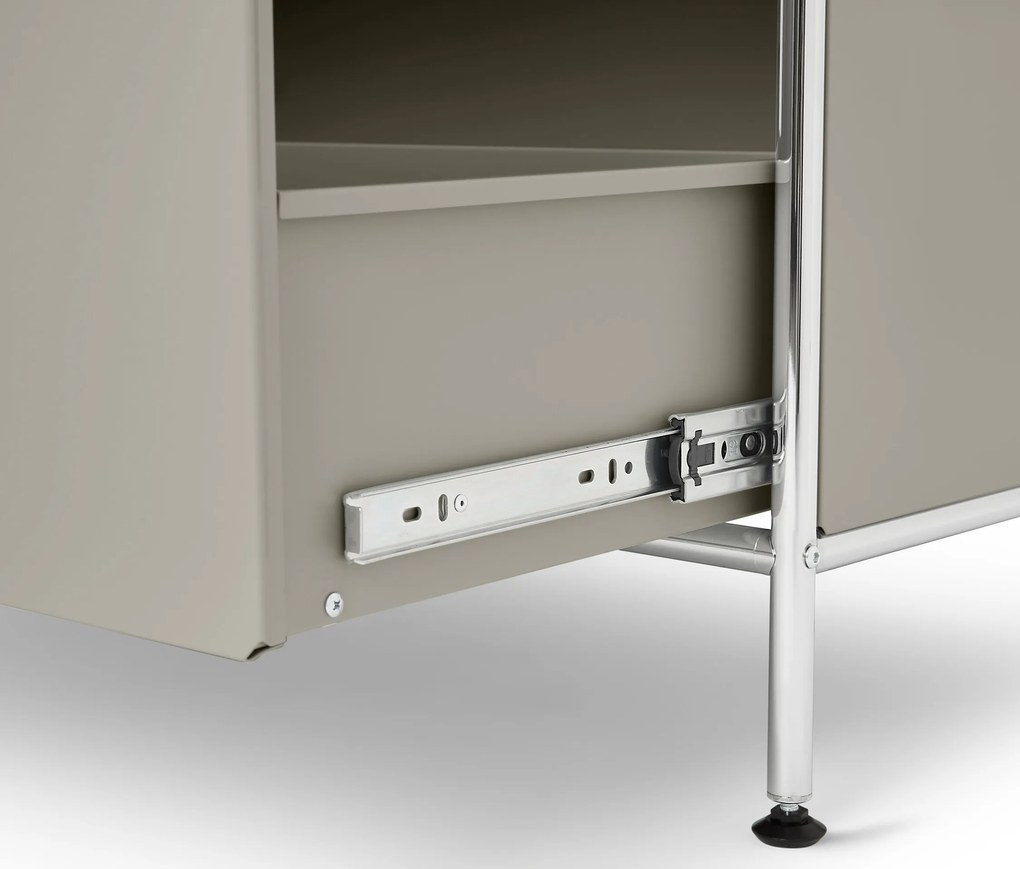 Kovová komoda »CN3 Kids« so 2 zásuvkami, svetlosivá