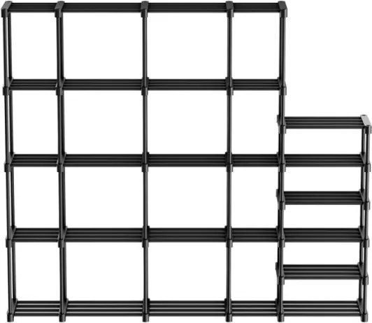 Otvorená šatníková skriňa Keeper 6.0 čierna