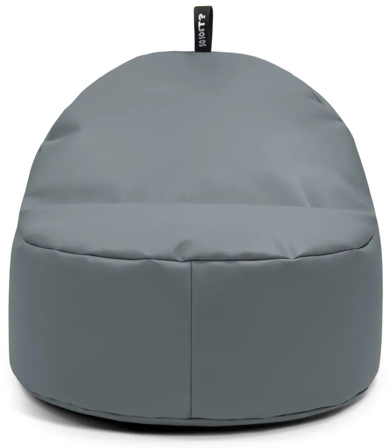 Oranžový detský sedací vak z imitácie kože Round M – So Soft?