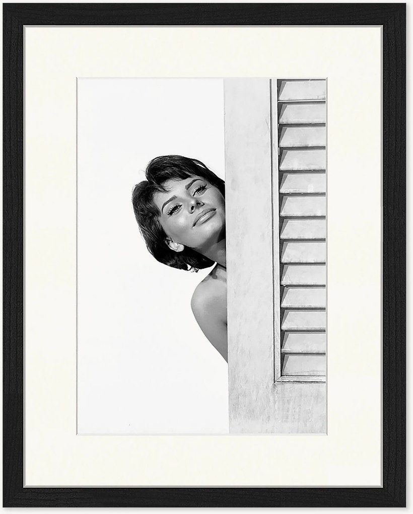 Ručne vyrobená zarámovaná fotografia Sophia Loren