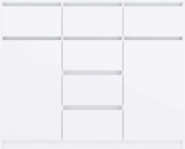 Komoda MALWA 2D6S 120 cm bílá