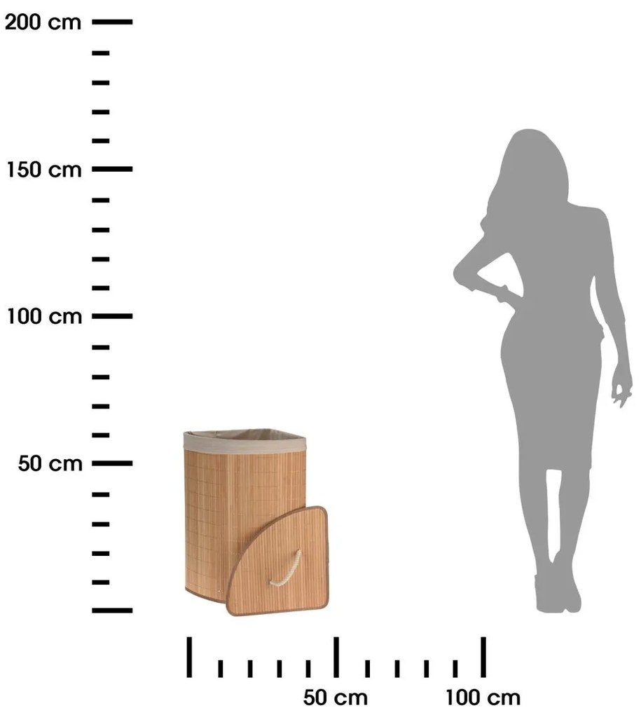 Kôš na bielizeň Stella Triangle, 60x35x35 cm