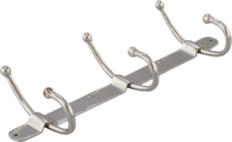 Strieborný hliníkový nástenný vešiak - 50 * 19 * 8cm