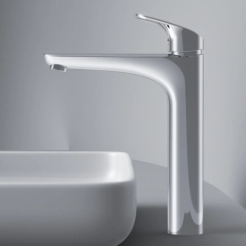 Umývadlová batéria AM.PM Like FLA92200 vysoká s odtokovým ventilom, chróm