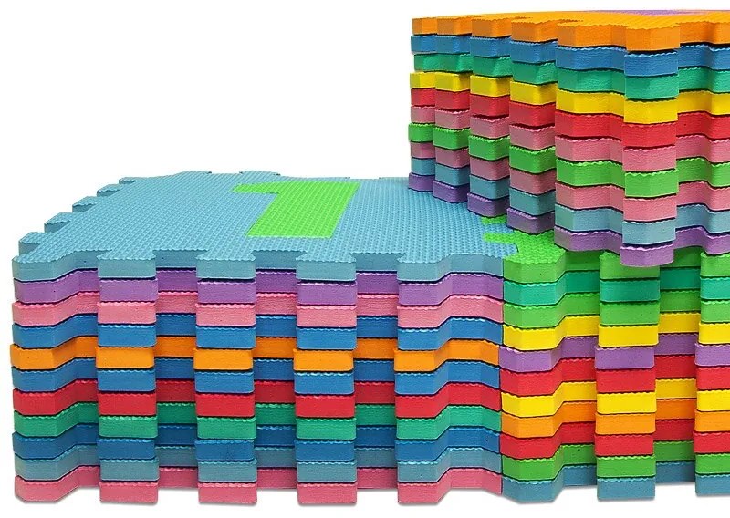 Penová podložka pre deti PUZZLE, 86 dielov, viacfarebná Spielwerk