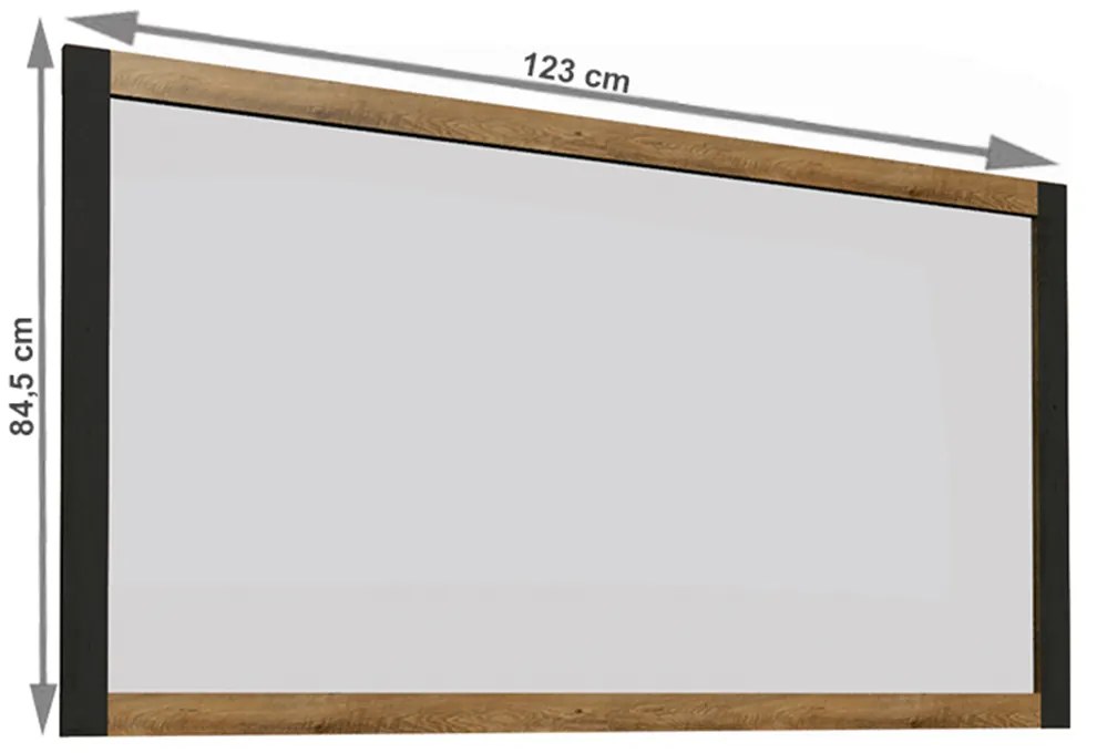 Zrkadlo MONTANA LS, sivé