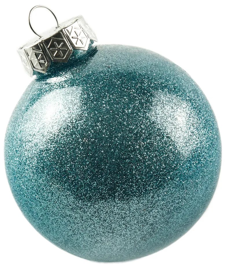 DECOLED Sada ozdob, prům. 8 cm, tyrkysová