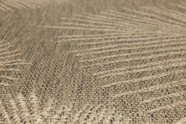 Koberec Patio 5028/170 béžový / hnedý kruh