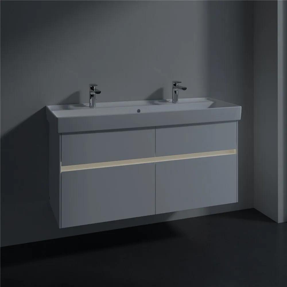 VILLEROY &amp; BOCH Collaro závesná skrinka pod umývadlo, 4 zásuvky, s LED osvetlením, 1154 x 444 x 546 mm, Glossy White, C012B0DH