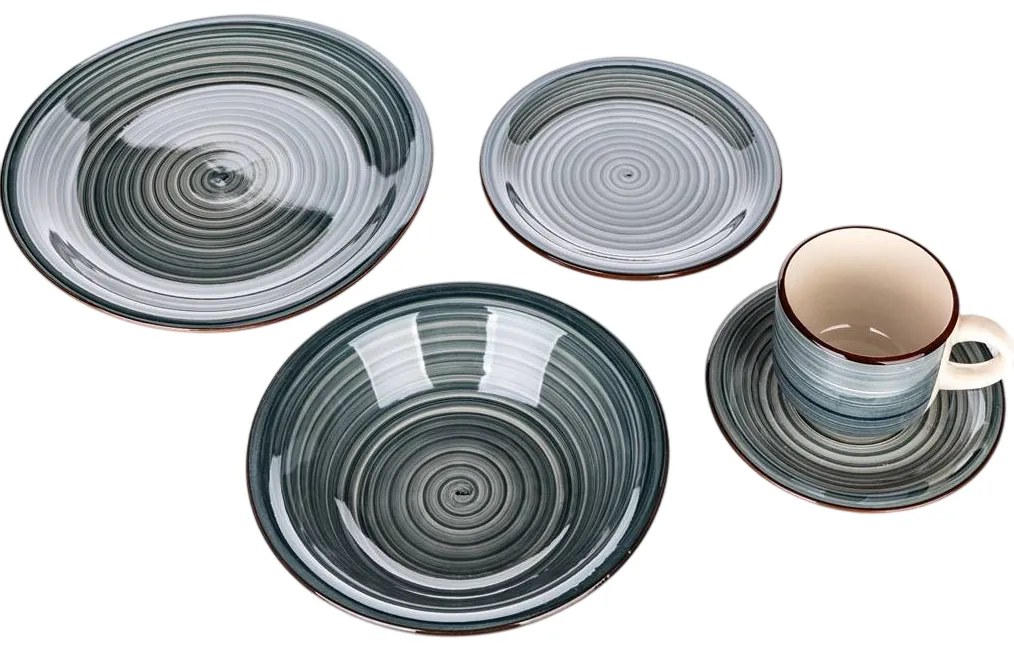 Banquet 30-dielna jedálenská súprava Spiral Blue