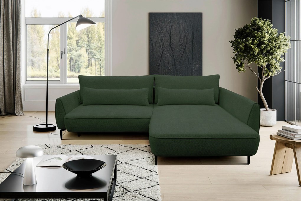XXXLutz ROHOVÁ SEDAČKA, textil, tmavozelená MID.YOU - Sedačky - 001574005710