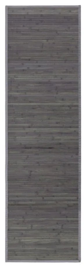 Zelený/sivý bambusový koberec 60x200 cm – Casa Selección