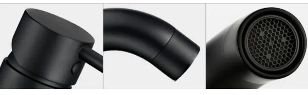 REA-B4102 - Umývadlová batéria LUNGO 16,5 cm čierna