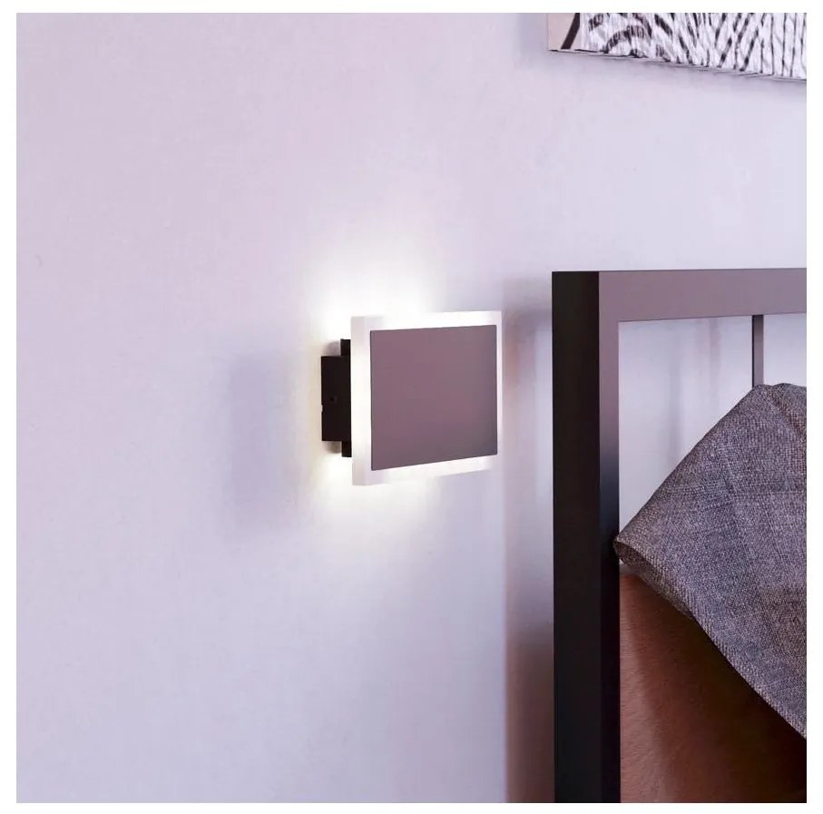 Eglo 901189 - LED Nástenné svietidlo TALAMELLO LED/12W/230V 3000K 12x23 cm čierna