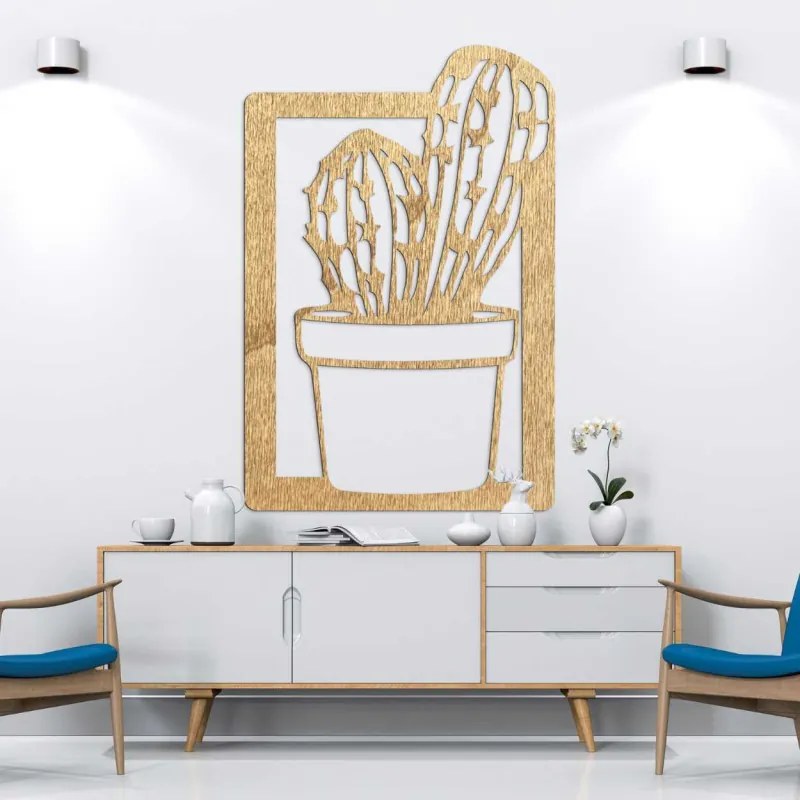 Vyrezávaný minimalistický drevený obraz na stenu | SENTOP PR0402