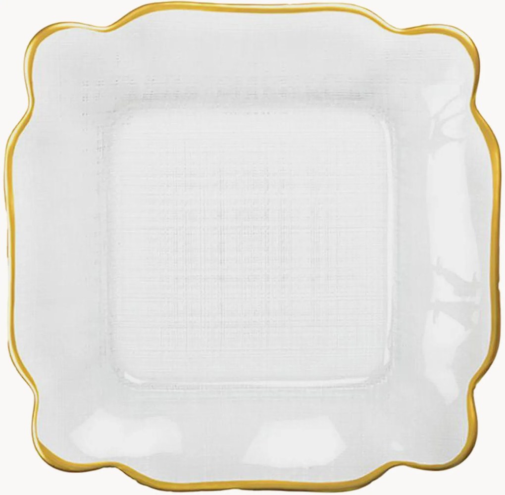 Sklenené taniere Aulica, 6 ks