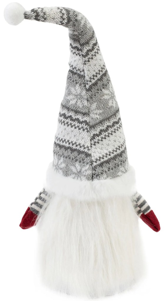 Tutumi Tutumi, vianočný trpaslík 47cm 22623, šedá-červená-biela, CHR-09911